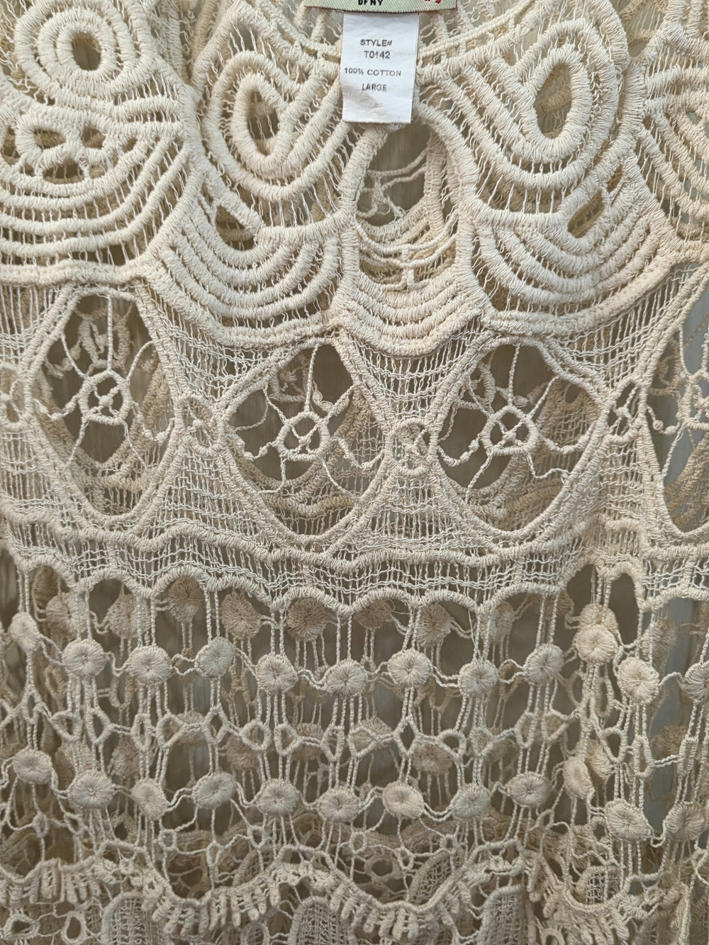 Boho Crochet Fringe Festival knit top #0184 - Picture 2 of 8